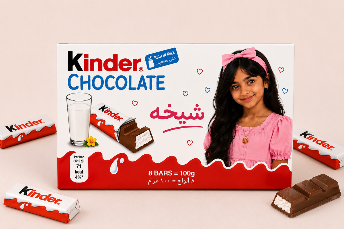 كندر شوكولاتة مخصص – 8 حبات